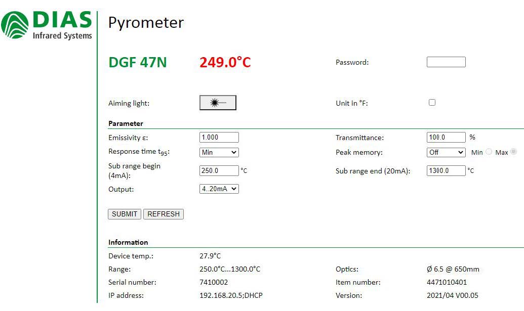 DGF47NWwty؃x, yط250-2000°C